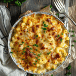 air fryer mac and cheese recipe card
