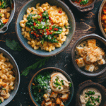Miso mac and cheese recipe card image